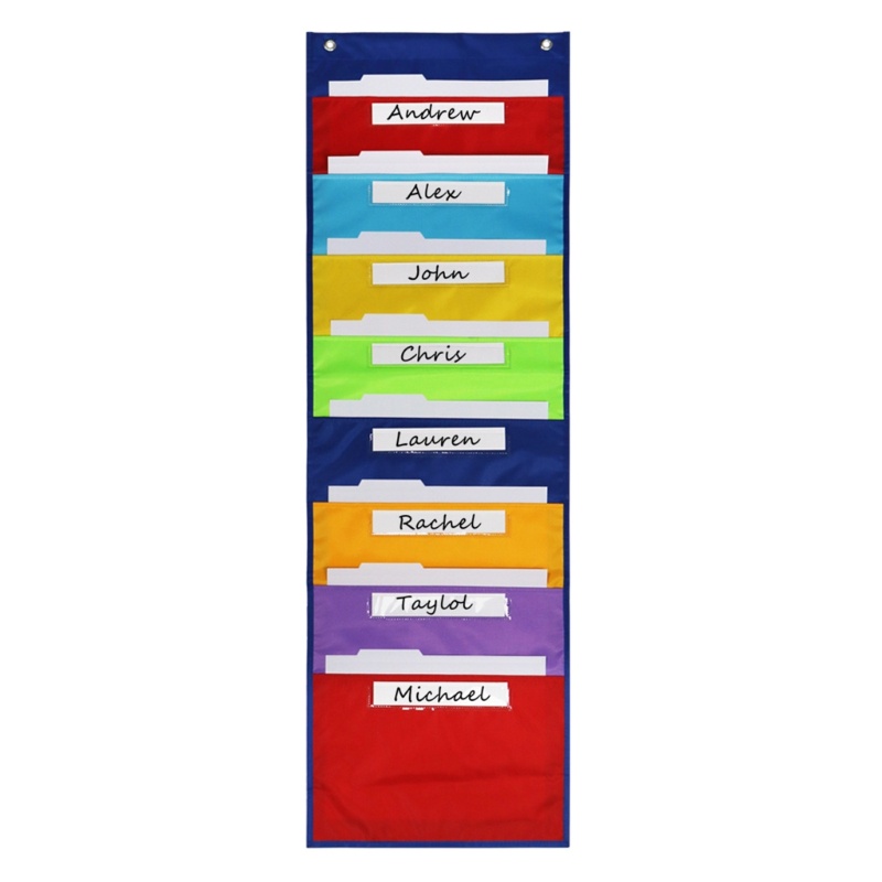 GB* Office File Organizer Pocket Chart Wall File Folder for Office
