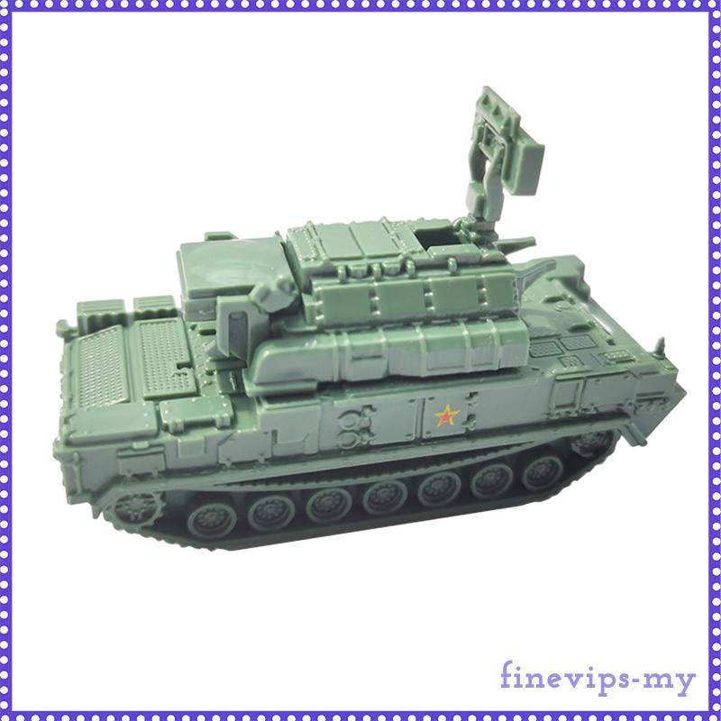 [FinevipsMY] 1/144 Scale Assembled Tank Model DIY Assemble Miniature 4D