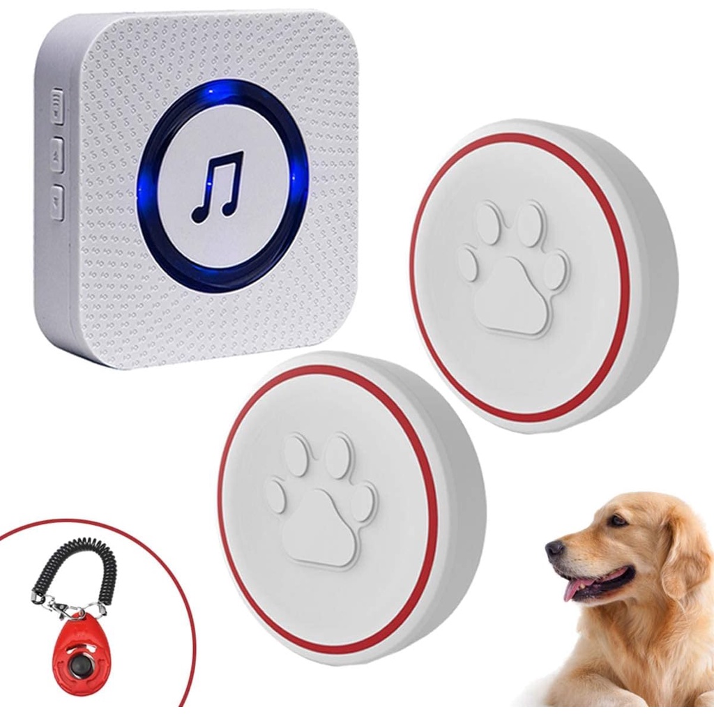 Dog Bell for Potty Training Wireless Doggie Door Bell for Dog Puppy