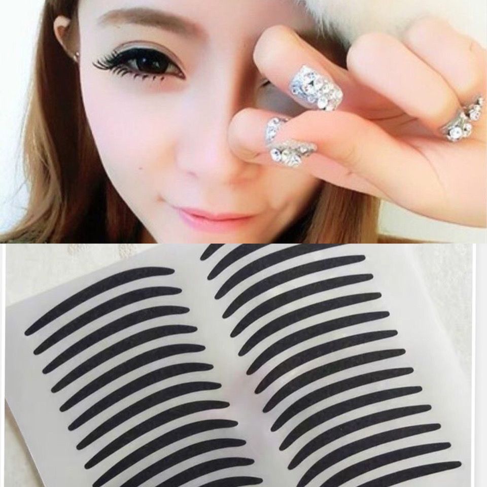 Lengthened Black Double Eyelid Eyeliner Sticker Stage Makeup Sticker