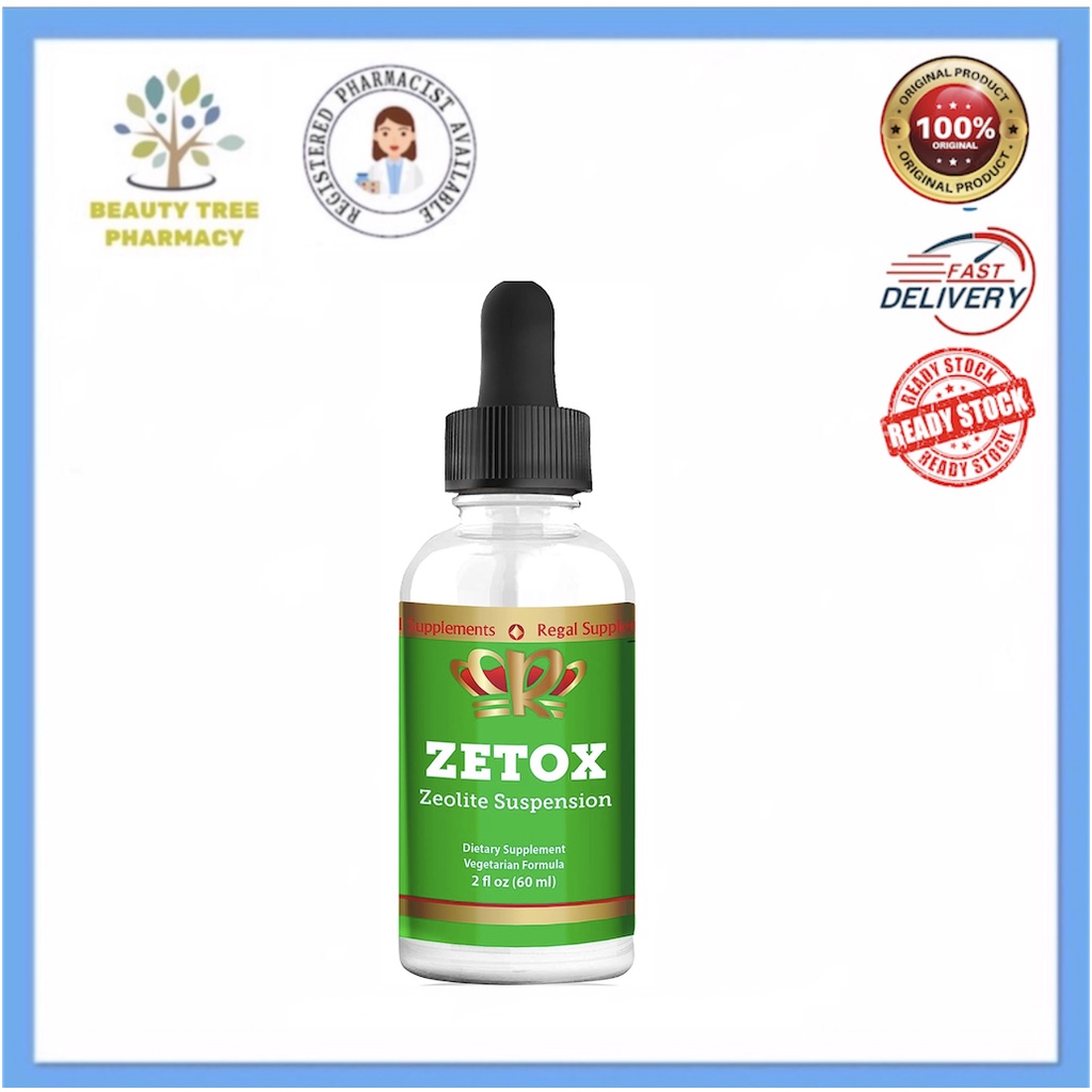Zetox Zeolite Suspension Natural Energy & Immune System Booster 60ml