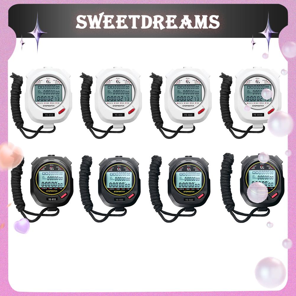 Handheld Digital Stopwatch Chronograph Sports Training Timer Stop Watch