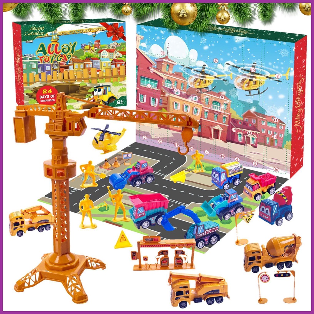 Advent Calendar Vehicles 24 Days Truck Car Advent Calendars Educational
