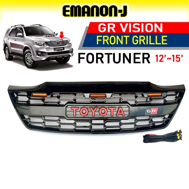 Hc Cargo Toyota Fortuner Gr Sport Led Front Grill Grille