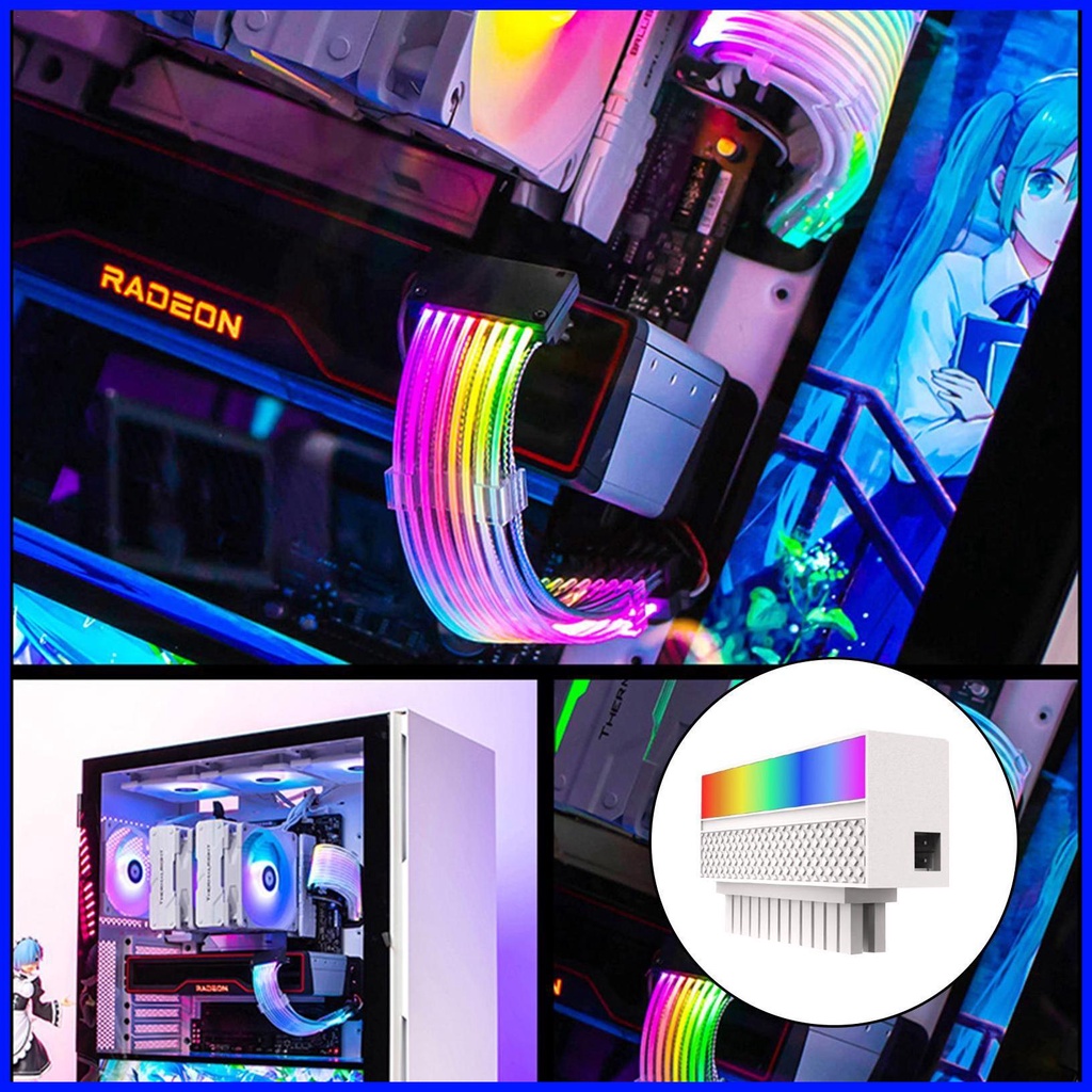 Motherboard 24 Pin 90 Degree 5V Motherboard Extension Connection ARGB