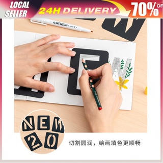 Straight Line Stencil Ruler A4 Clear Ruler Writing Tool Geometry Template Journal  Stencils For Bullet Journaling Drawing & - AliExpress