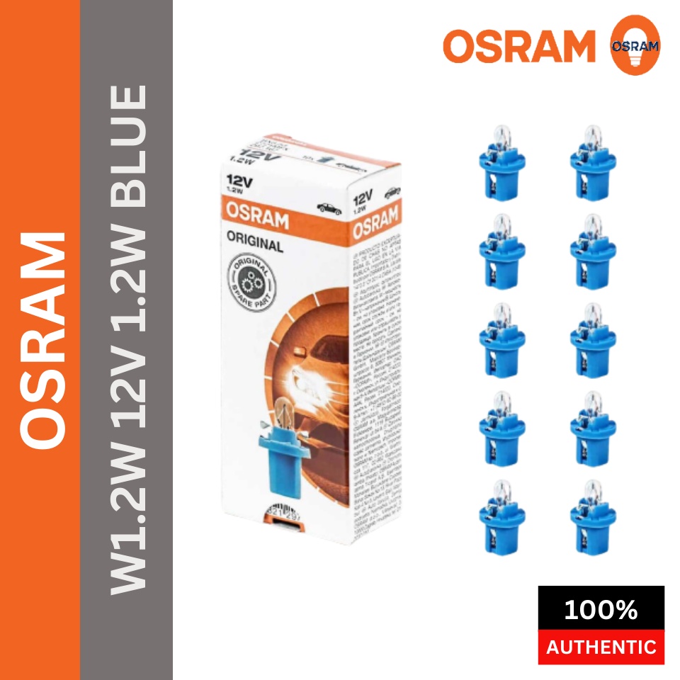 2721MFX OSR Original OSRAM 1.2W 12V BX8,5d Meter Bulb, instrument ...