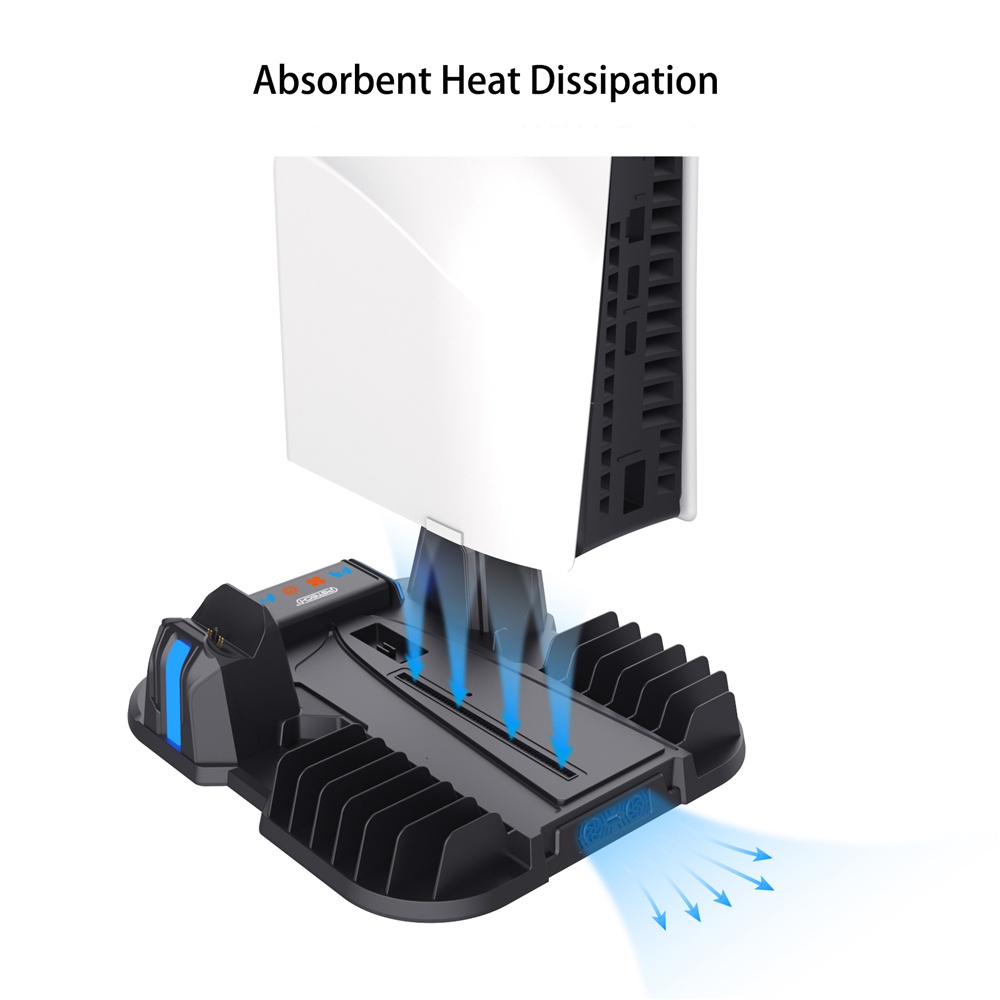 For PS5 slim host multifunctional heat dissipation base For PS5 SLIM ...