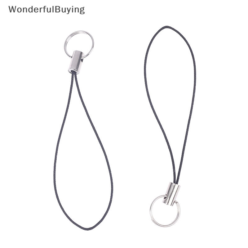【WonderfulBuying】 10Pcs Clasp Rope Keychains Hooks Mobile phone Strap