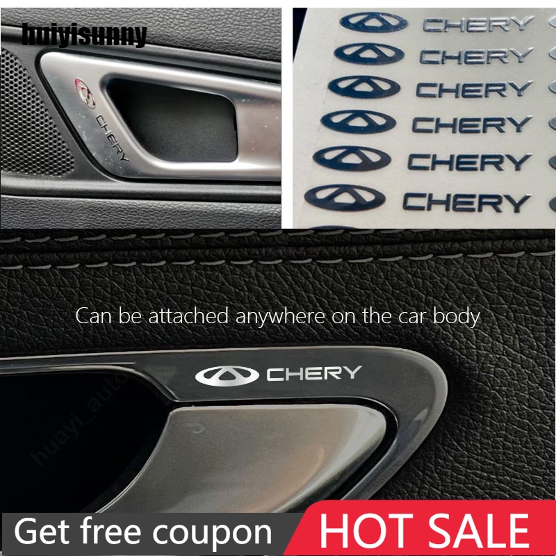 HYS Chery Car Logo 3D Exterior Metal Sticker Car Interior Decorative ...