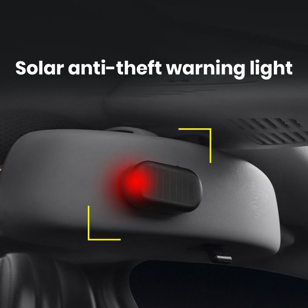 Car Solar Antitheft Light Car Warning Light Car Solar Antitheft