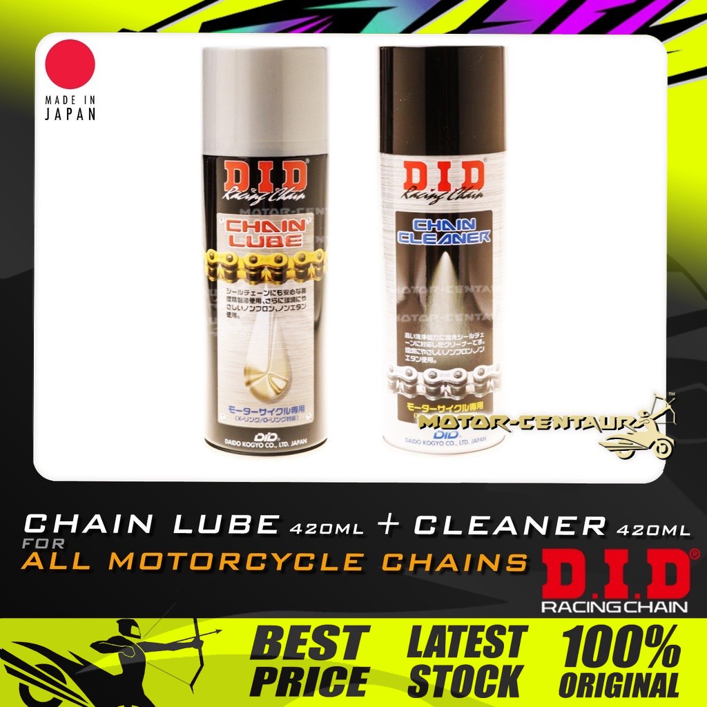 PENCUCI DAN MINYAK RANTAI MOTOSIKAL DID MOTORCYCLE CHAIN LUBE & CLEANER