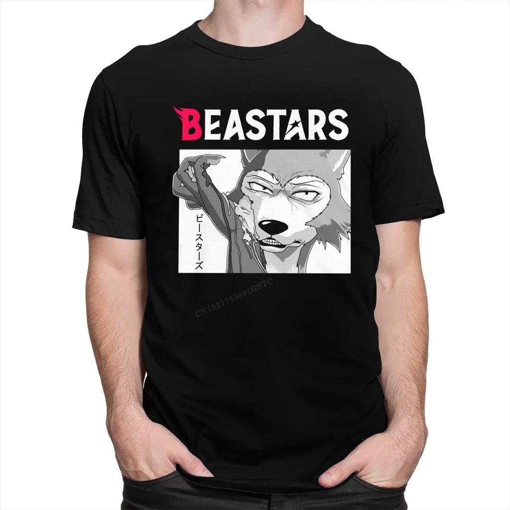 Classic Beastars T-Shirt Men Animal Wolf Anime Furry Manga Tshirts ...