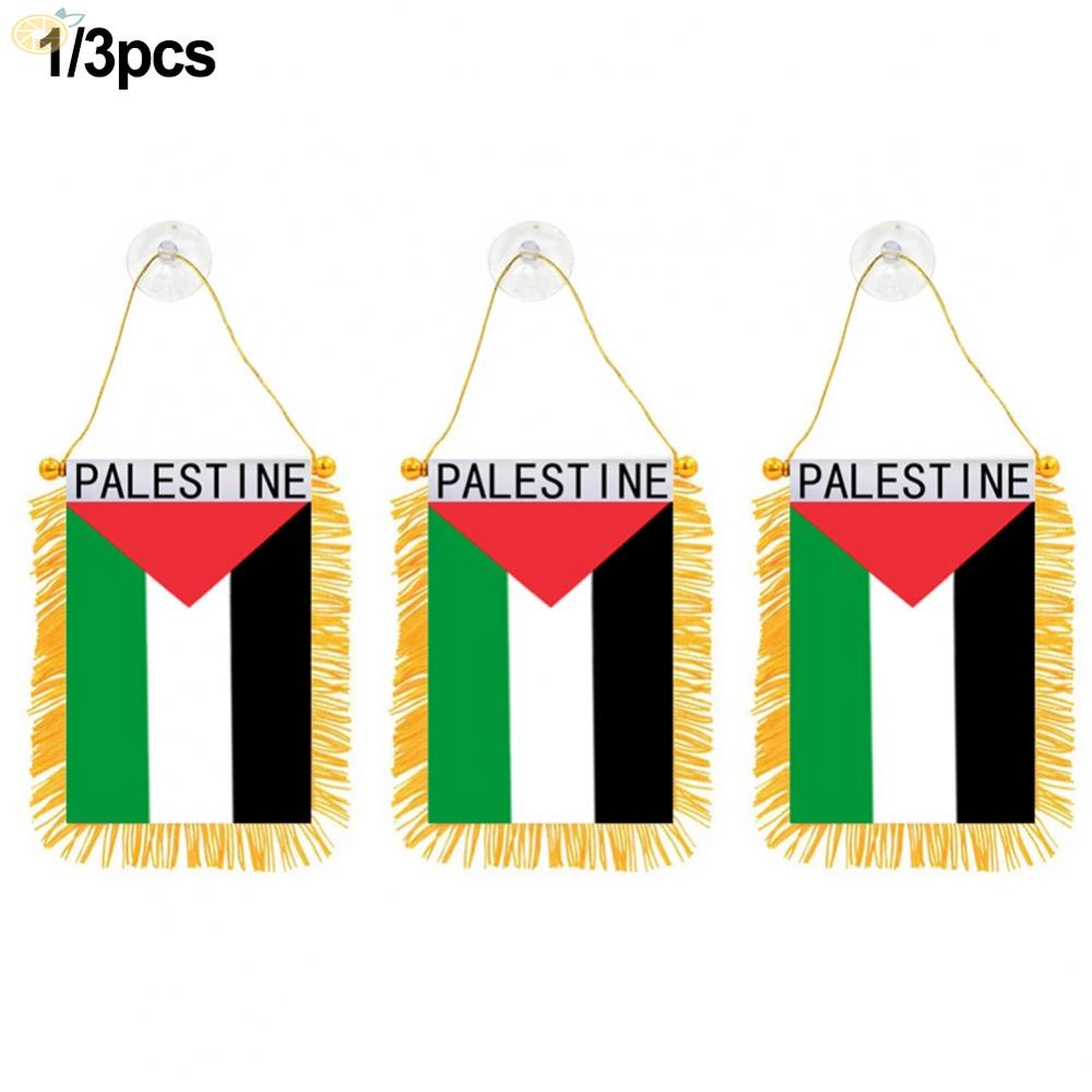 Palestine Car Banner For National Pride Palestinian Suction Cup Hanger ...