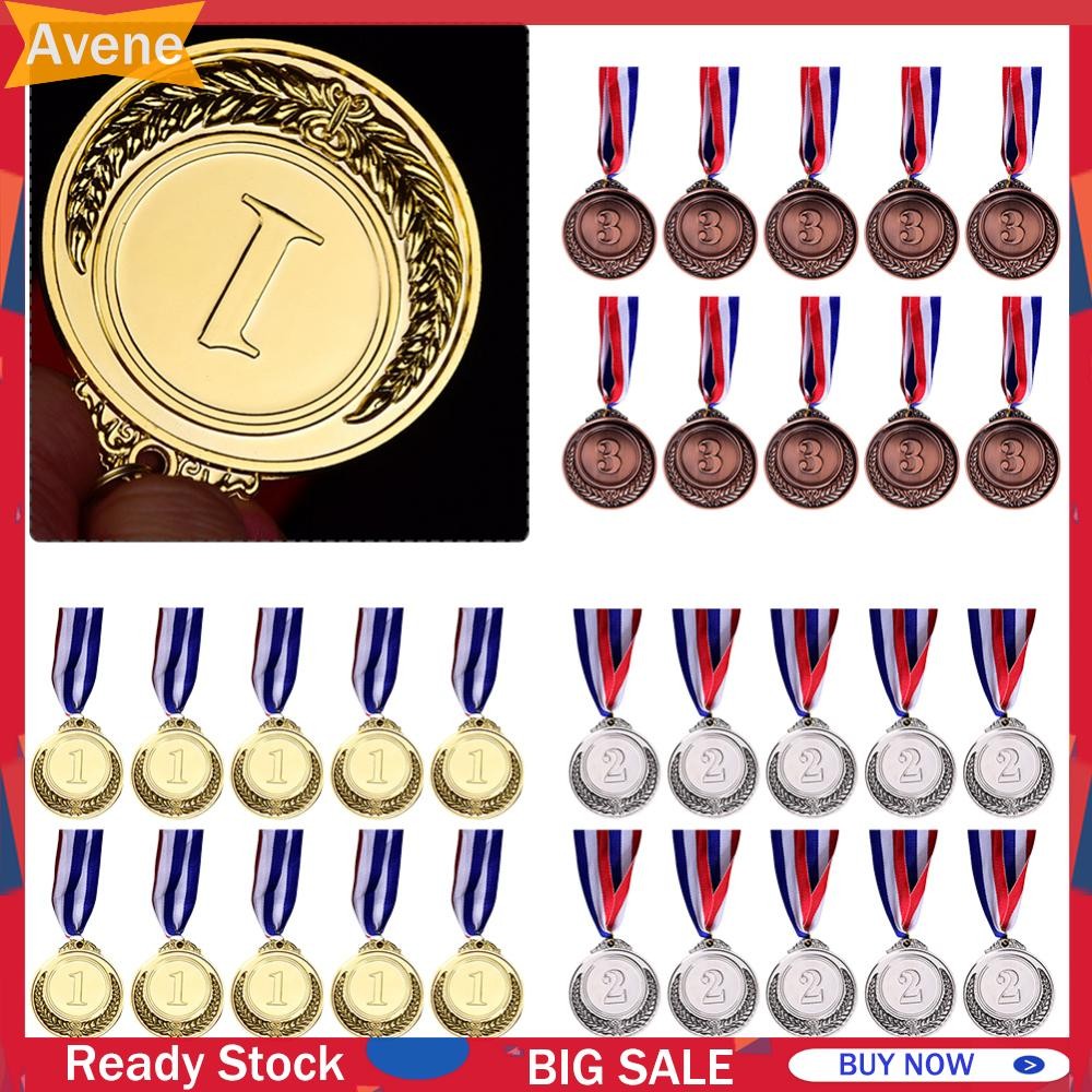 10Pcs Metal Award Medals 2 Inch Winner Reward Badge for Classrooms ...