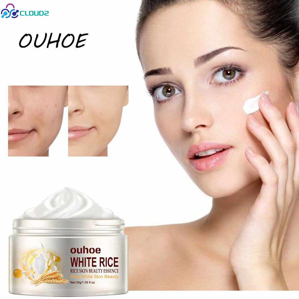 Ouhoe White Rice Moisturizing Cream Brightens Rejuvenates Skin Tone