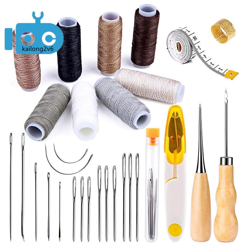 29 Pieces Leather Sewing Kit, Leather Sewing Upholstery Repair Kit with
