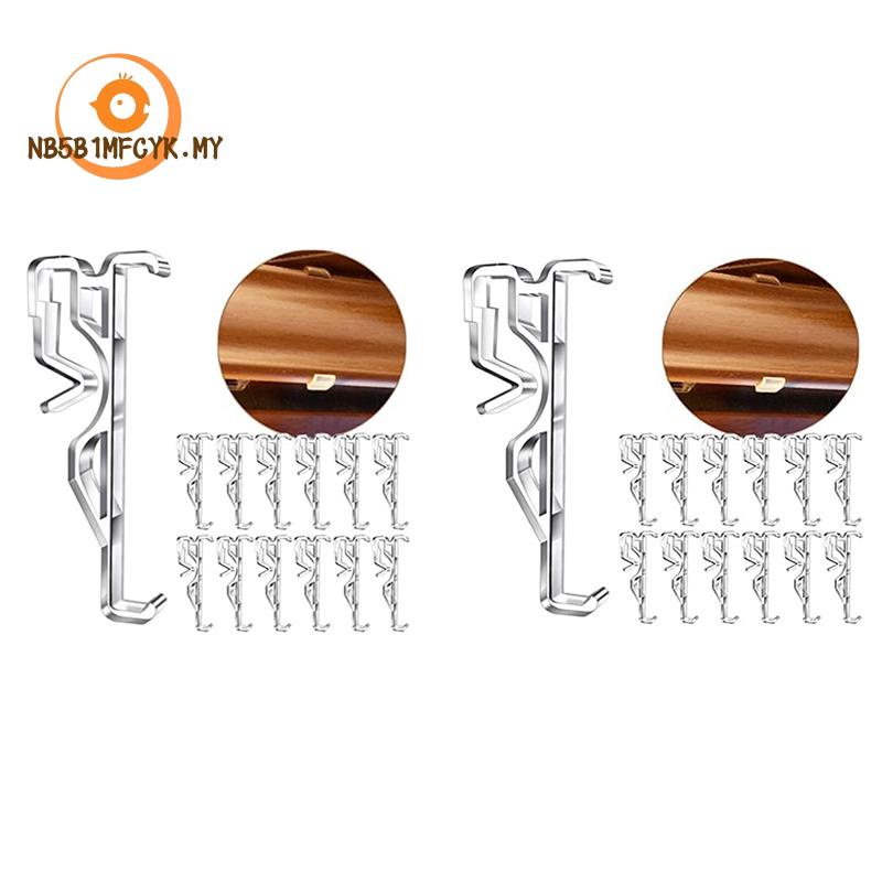 Valance Clips, Clear Plastic Valance Clips for Blinds, Hidden Window