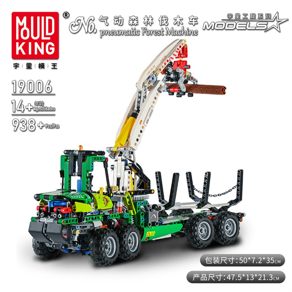 Mould King 19006 Technic Pneumatic Forest Machine | Shopee Malaysia