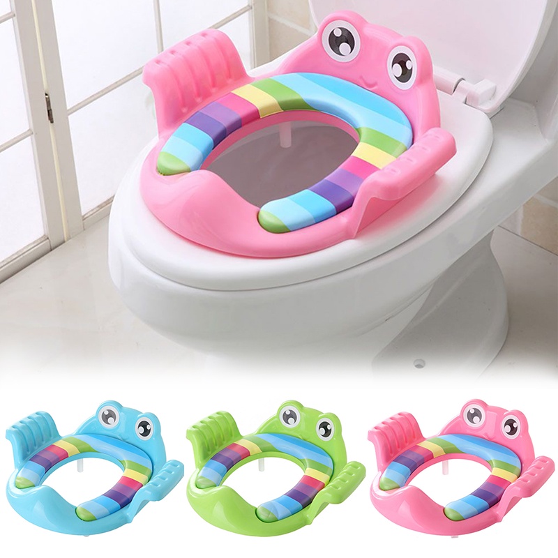 Baby Toilet Potty Seat Children Potty Safe Seat with Armrest Portable