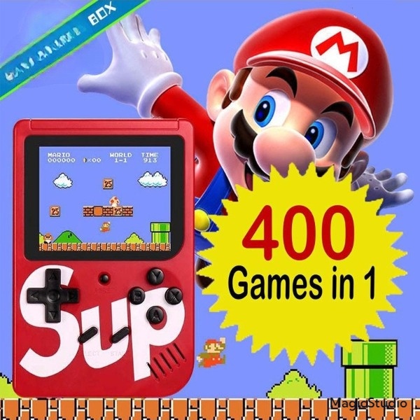 400 Game Box Brand Retro Mini Gameboy Game Console Emulator Built-In ...