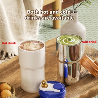 [2023] Portable Coffee Travel Mug 420ml Stainless Steel Coffee Tumbler