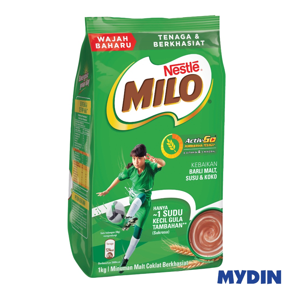 Nestle Milo Activ-Go Chocolate Malt Powder (1 Kg) | Shopee Malaysia