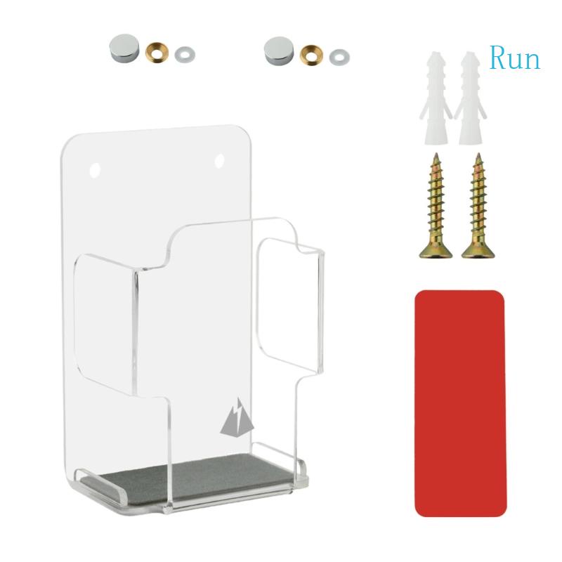 run Mobile Tv Remote Control Wall Storage Bracket Acrylic Transparent