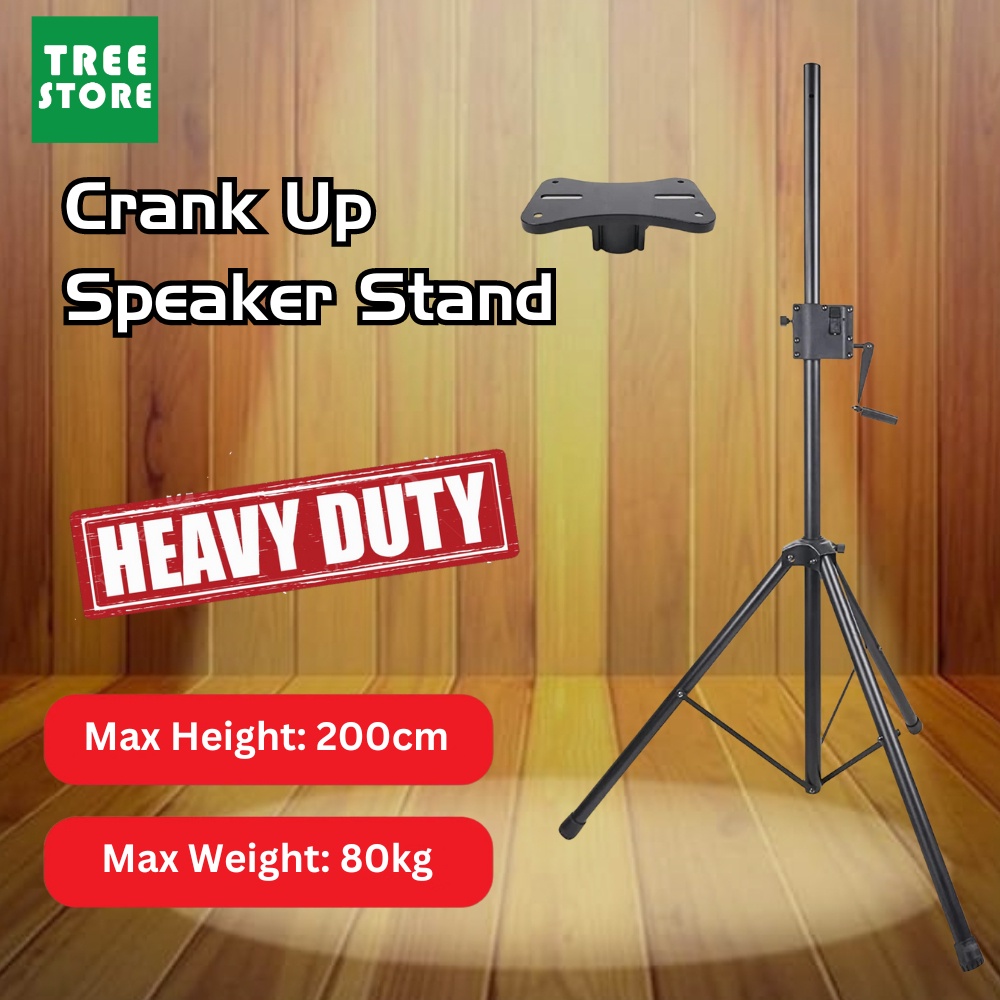 HIGHQUALITY Heavy Duty Crankup Speaker Stand for Large Speaker 12/15