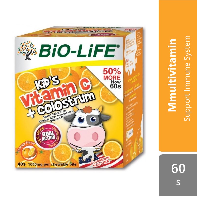 Biolife Kids Colostrum Vit C (40s + 20s) Strengthen children’s