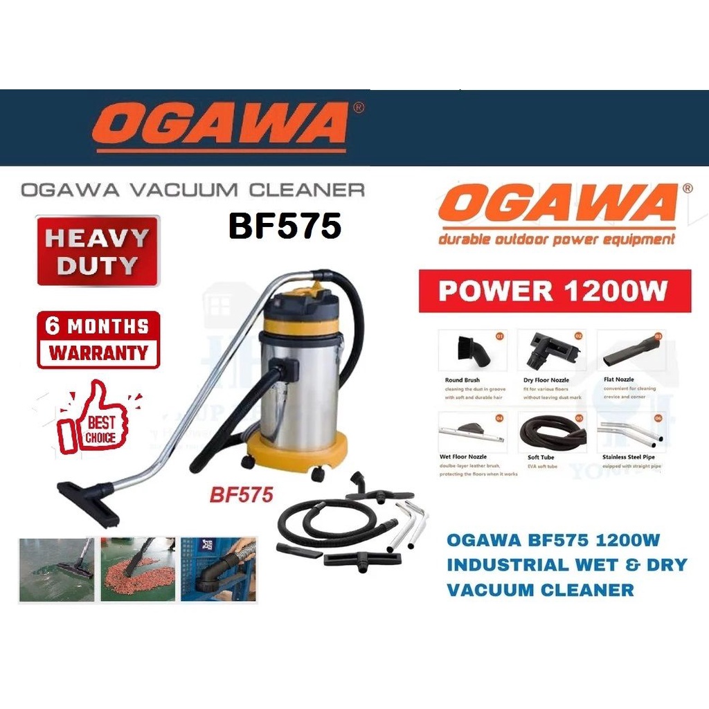 Ogawa 1200W 30Liter Industrial Wet & Dry Vacuum Cleaner Shopee Malaysia