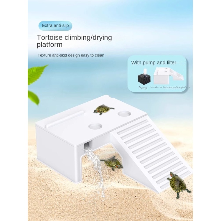 Ready Stock Brazilian Turtle Climbing Platform Turtle Drying Platform ...