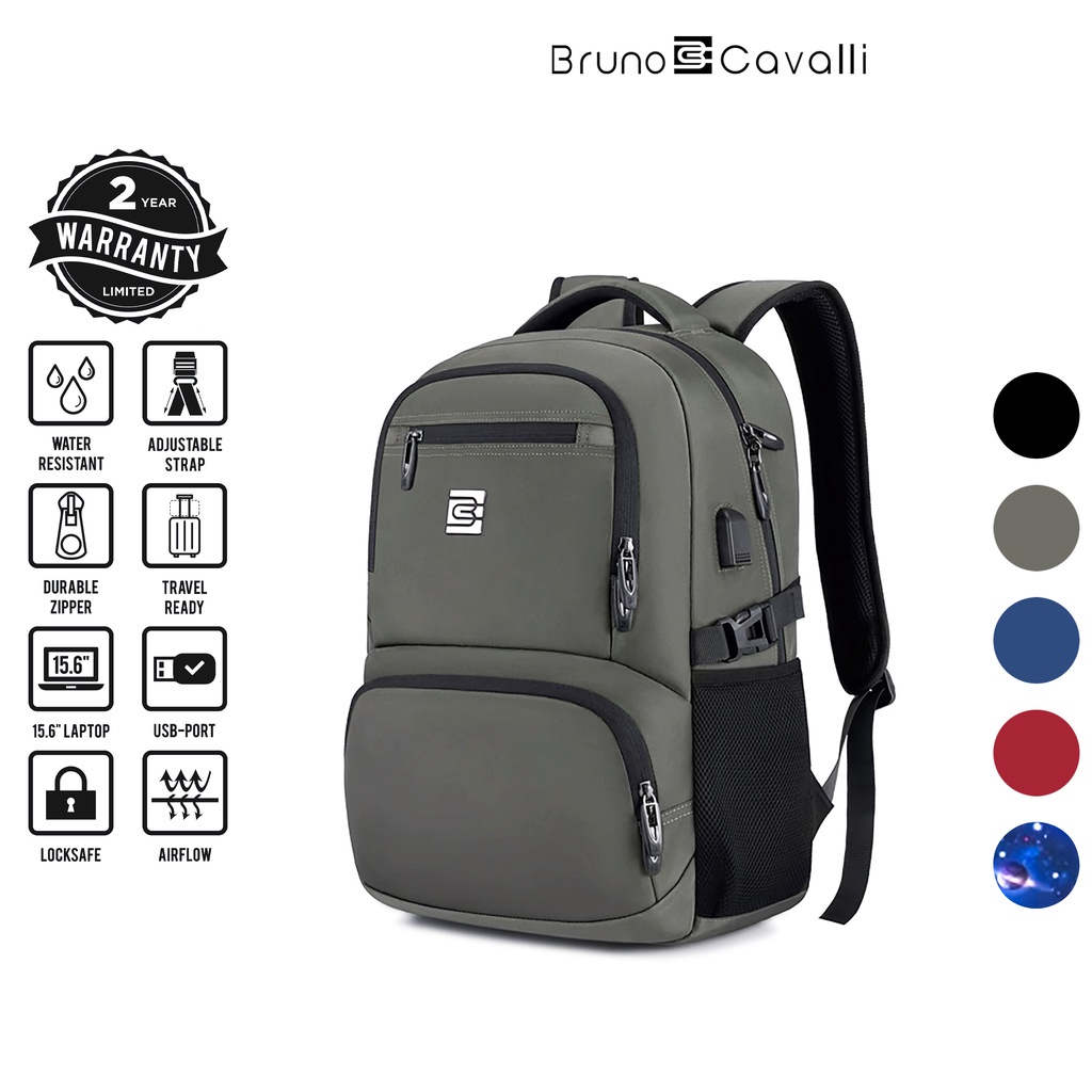 bruno cavalli laptop backpack