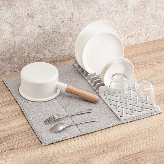 NITORI Dishrack+Dryingmat Set Feel M | Shopee Malaysia