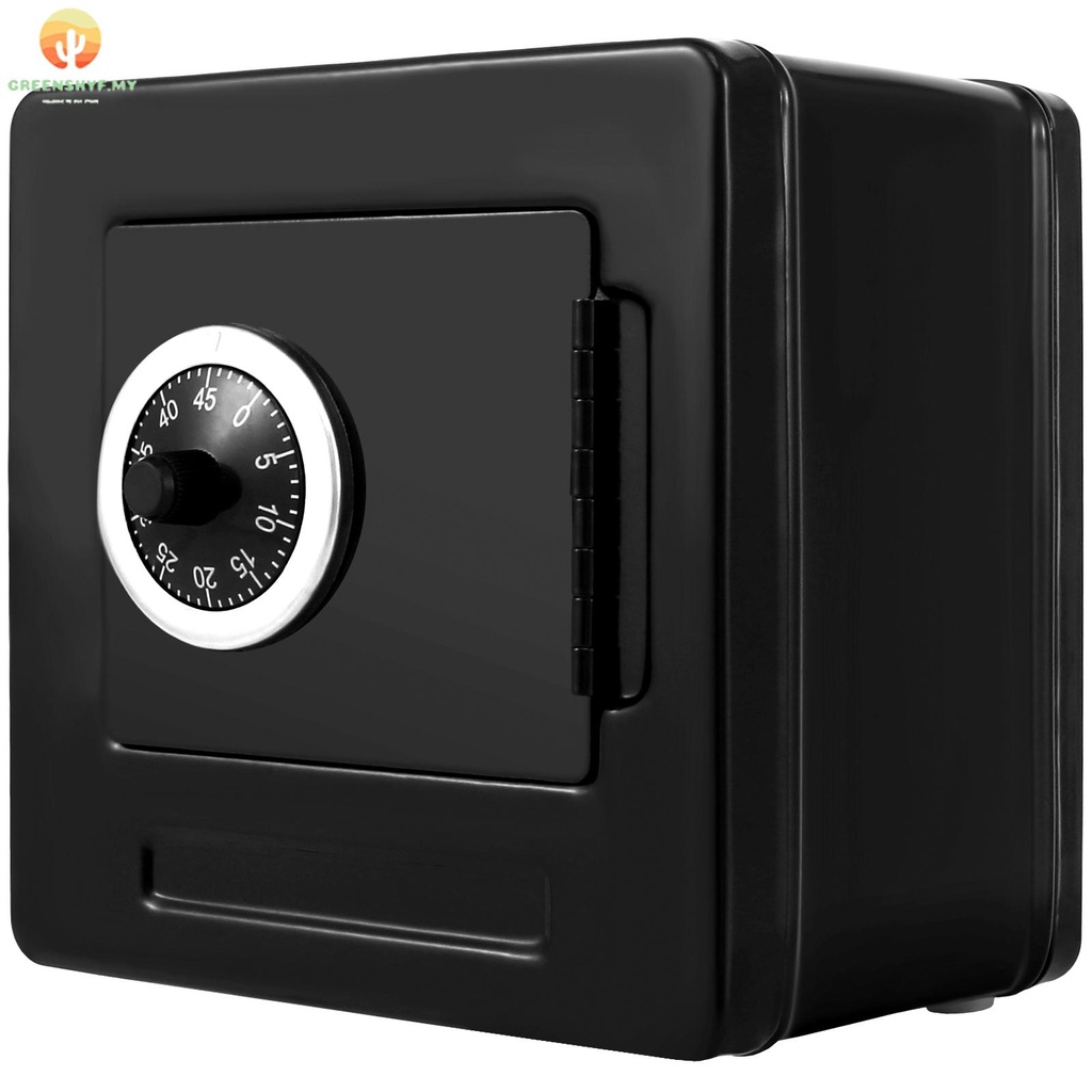 Piggy Bank Cash Box with Combination Lock Safe Storage Box Piggy Bank