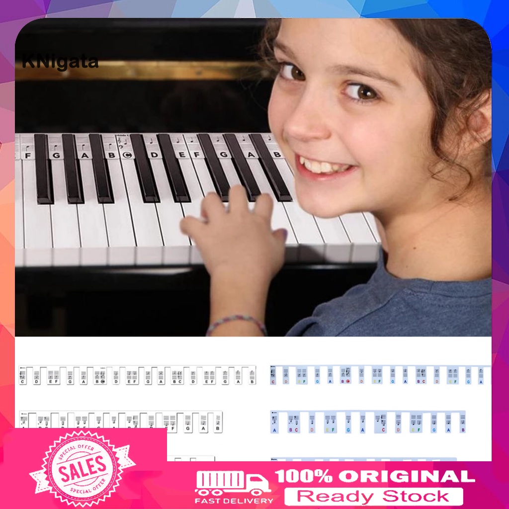 [Ready stock] Double Staff Piano Note Guide Beginner Piano Note Guide