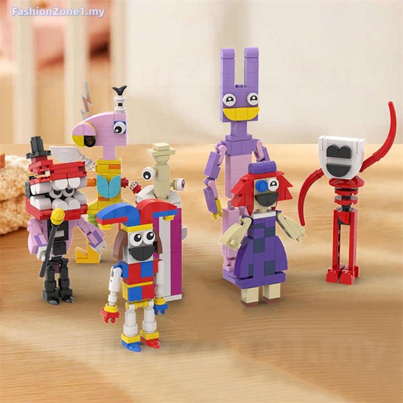 7PCS/Set The Amazing Digital Circus Building Blocks Pomni Jax Cartoon ...