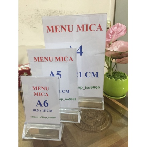 Menu MICA A6 MENU SHELF A6 THICK TYPE | Shopee Malaysia