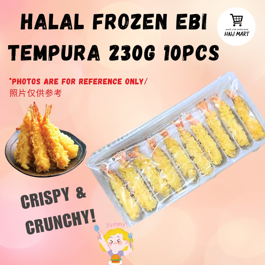 HALAL FROZEN EBI TEMPURA 10PCS Tempura Prawn Tempura Ebi Prawn Fried