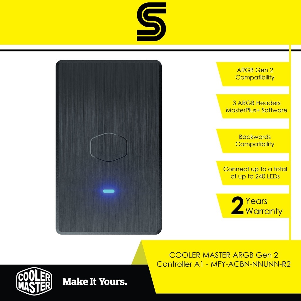 COOLER MASTER ARGB Gen 2 Controller A1 - MFY-ACBN-NNUNN-R2 | Shopee ...