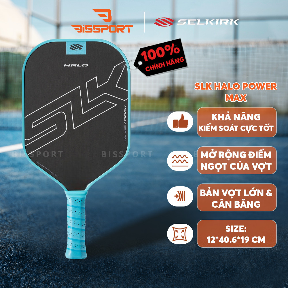 Genuine Selkirk SLK HALO Power Max Pickleball Racket - Maximum Control ...