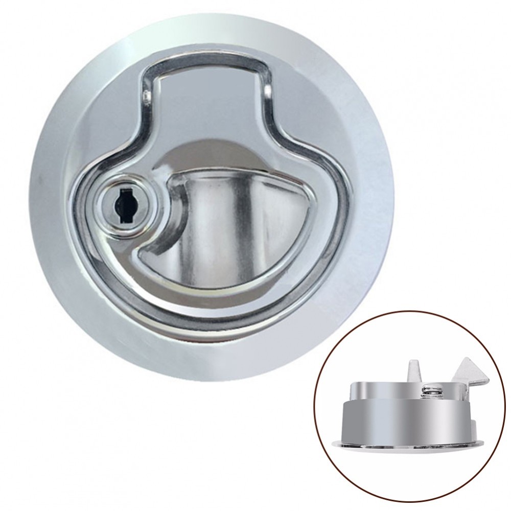 Flush Pull Latches Chrome Finished Flush Latch Zinc Alloy Door Lock ...