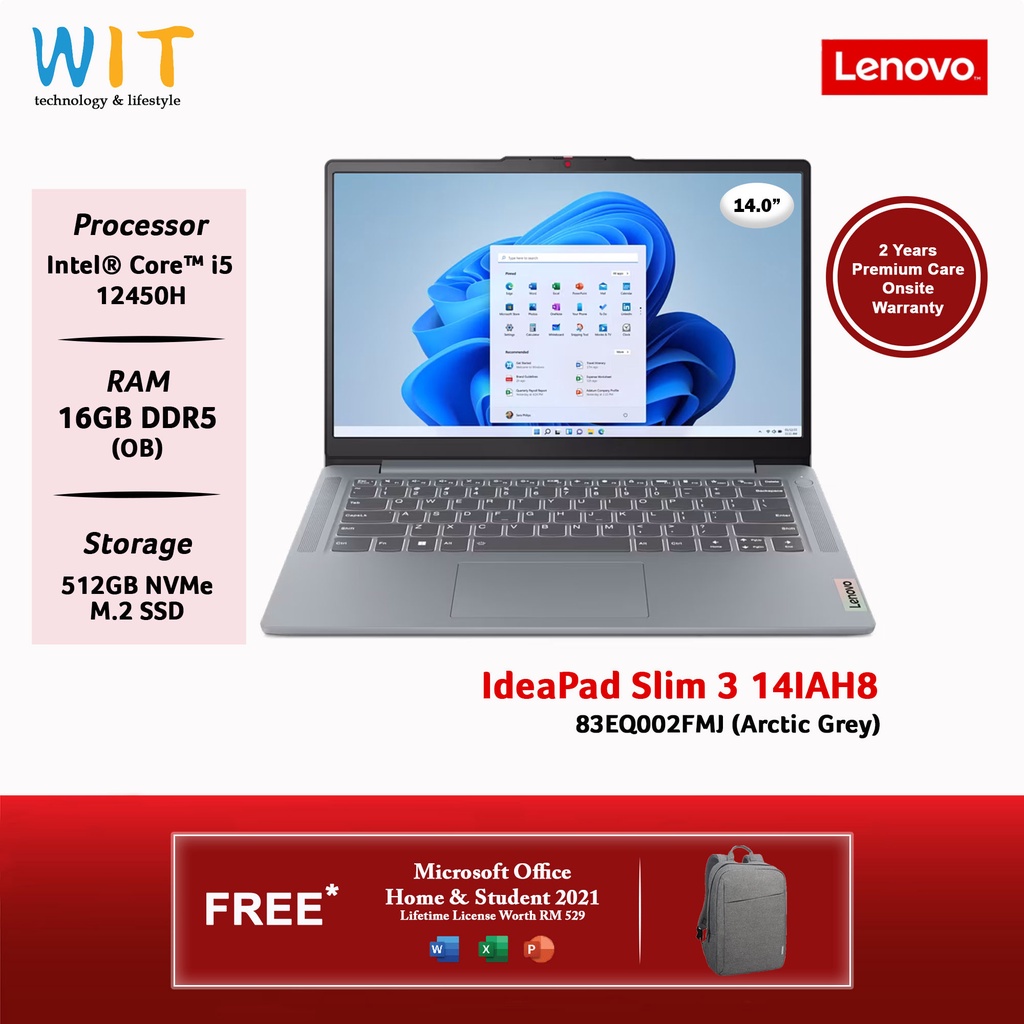 Lenovo IdeaPad Slim 3 14IAH8 83EQ002FMJ /83EQ002EMJ /Intel Core i5 ...