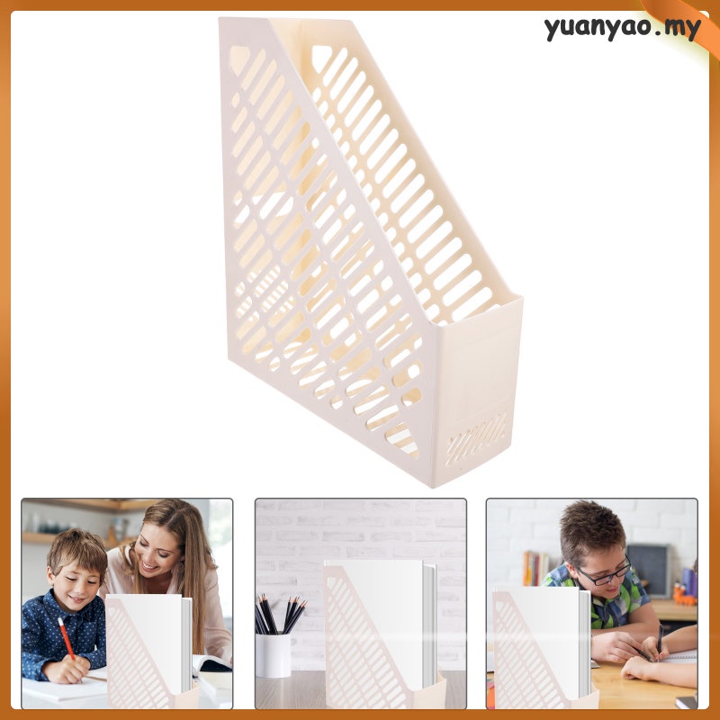 File Storage Rack Magazine Holder Organizer Desk Document Bin Box