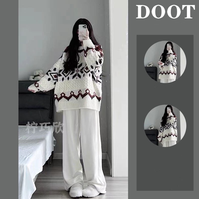 TAVIMART  -  Causal All-Match Basic Corduroy Pants Women Elegant Gentle Loose Wide Leg Pants Simple High Fashion Autumn New