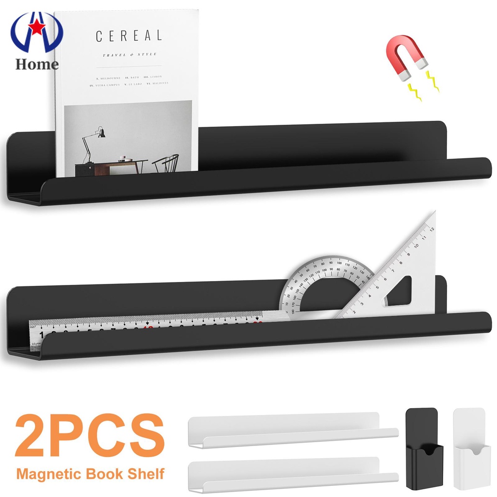 2Pcs Book Shelf for Whiteboard Acrylic Book Holder