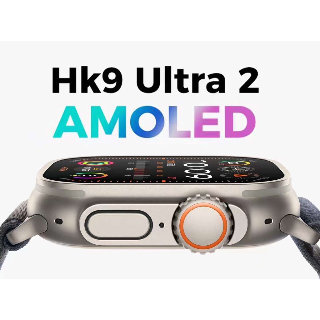 HK9 Ultra 2 AMOLED Smart Watch Men HK8 Upgraded ChatGPT NFC Smartwatch 2GB  ROM Dynamic Island Ai Watch Face for Android IOS 2023