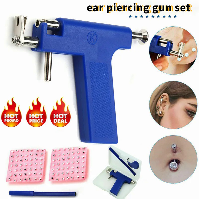Ear Nose Navel Body Kit Safety Pierce Tool Professional Ear Piercing
