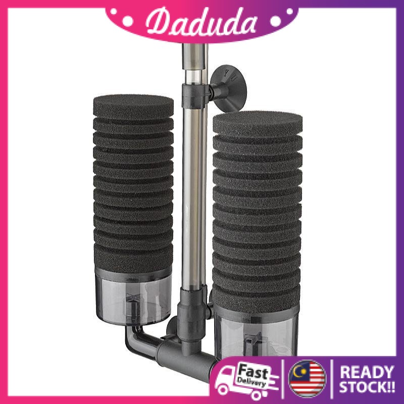 Aquarium Double Sponge Filter With Free Filter Media YU228A / YU229A