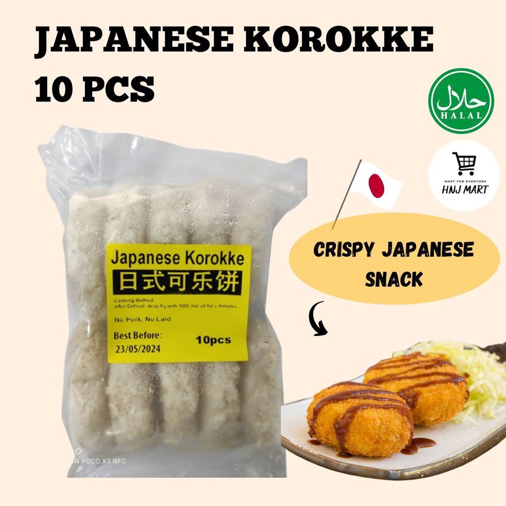 FROZEN JAPANESE CROQUETTE KOROKKE 10PCS / FRIED POTATO CROQUETTE